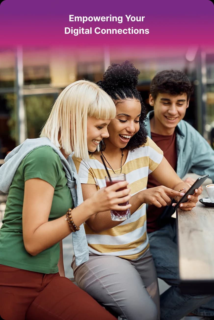 Customers enjoying reliable broadband connectivity